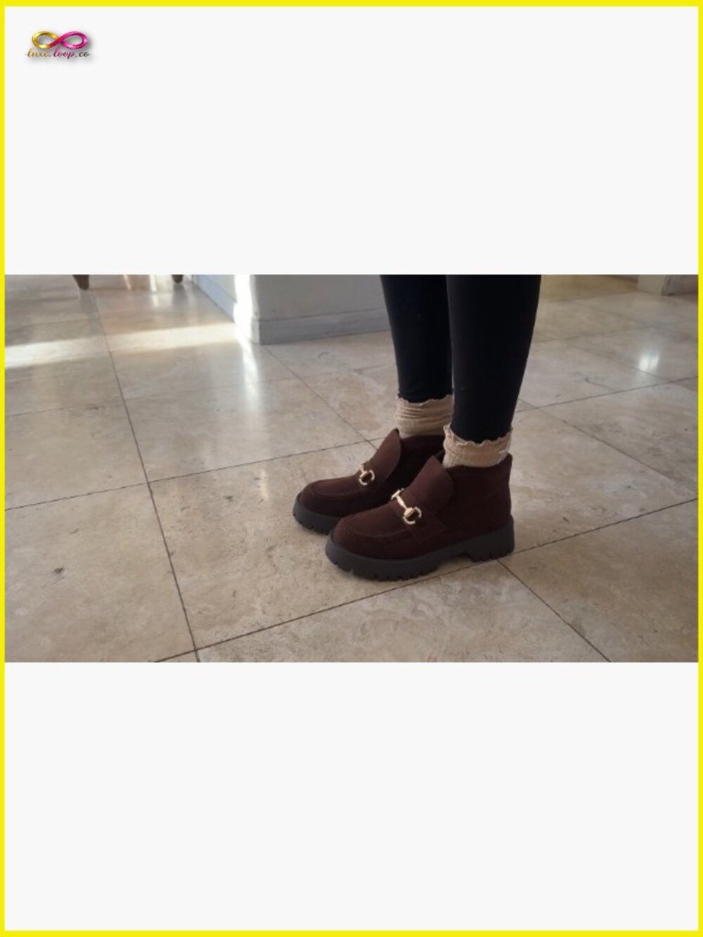Platform Chunky Heel Ankle Boots Slip On Suede Comfort Winter Booties - Picture 7 of 7